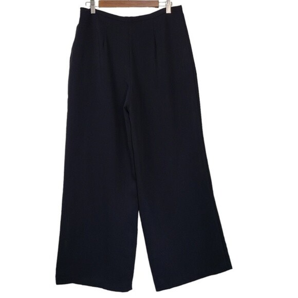 Cupio New Womens Wide Leg Black Lined Dress Pants Size Medium - Picture 5 of 12